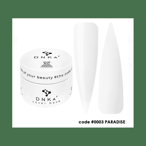 Polygel (Acryl-gel) DNKA - 0003 PARADISE (Blanco) - 30 ML